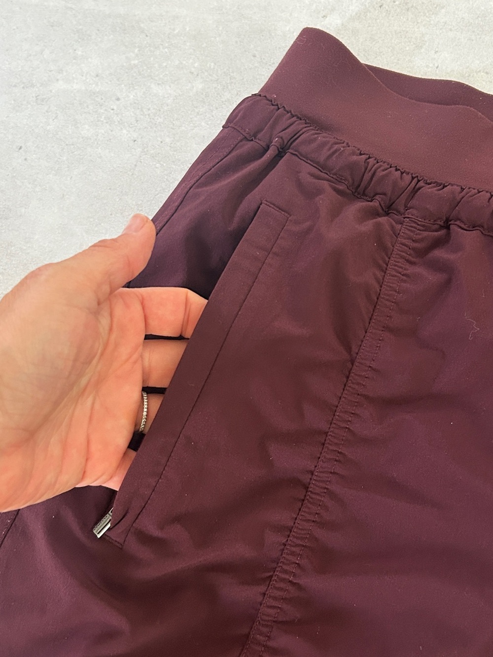 Athleta Attitude Lined Jogger Pant - 4 - Spiced Cabernet - Picture 7 of 9